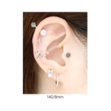 軟骨ピアス フープピアス パールワンタッチ | ボディピアス専門店凛RIN | 詳細画像16 