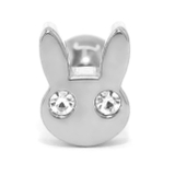 シルバー | 軟骨ピアス かわいいうさぎラビット ラパンジュエルキュート金属アレルギー対応 | ボディピアス専門店凛RIN