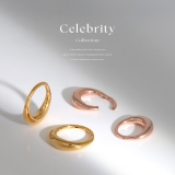 ピアスフープ ドロップワンタッチピアス シンプルK24PG | ボディピアス専門店凛RIN | 詳細画像3 