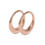 ピンクゴールド | ピアスフープ ドロップワンタッチピアス シンプルK24PG | ボディピアス専門店凛RIN