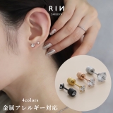 ピアスジュエルストーンキュービックジルコニア リバーシブル上品スタッド | ボディピアス専門店凛RIN | 詳細画像1