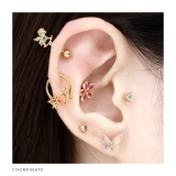 軟骨ピアス ハート蝶々マジカル ジュエルCZボディピアス | ボディピアス専門店凛RIN | 詳細画像8 