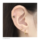 軟骨ピアス フープいばら茨とげワンタッチ金属アレルギー ボディピアス | ボディピアス専門店凛RIN | 詳細画像5 