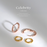 ピアス 24金ピンクゴールドK24K18PGコーティングフープ リングピアス | ボディピアス専門店凛RIN | 詳細画像3