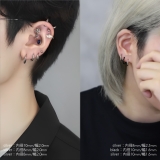 軟骨ピアス キャッチレスつけっぱなしピアスワンタッチ金属アレルギー ボディピアス | ボディピアス専門店凛RIN | 詳細画像17 