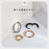 軟骨ピアス キャッチレスつけっぱなしピアスワンタッチ金属アレルギー ボディピアス | ボディピアス専門店凛RIN | 詳細画像10 