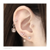 軟骨ピアス シンプル定番個性派ネジ式カスタム ボディピアス | ボディピアス専門店凛RIN | 詳細画像12 