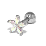 軟骨ピアス フラワー花ジュエル オーロラストレートバーベル | ボディピアス専門店凛RIN | 詳細画像8