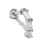 軟骨ピアス スクエアカーブジュエル キュービックジルコニア | ボディピアス専門店凛RIN | 詳細画像8 