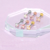 ボディピアス ジュエルキュービックジルコニア シルバーゴールドピンクゴールド | ボディピアス専門店凛RIN | 詳細画像2