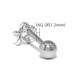 軟骨ピアス 星スターstar ストレートバーベル | ボディピアス専門店凛RIN | 詳細画像10 