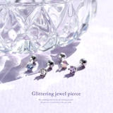 軟骨ピアス キュービックジルコニアジュエル クリアブルーパープル | ボディピアス専門店凛RIN | 詳細画像2 