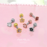 軟骨ピアス 花かわいい フラワージュエルキュービックジルコニア | ボディピアス専門店凛RIN | 詳細画像3 