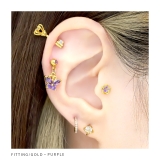 軟骨ピアス 花かわいい フラワージュエルキュービックジルコニア | ボディピアス専門店凛RIN | 詳細画像7 