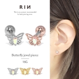 軟骨ピアス ちょうちょ 蝶 | ボディピアス専門店凛RIN | 詳細画像1 