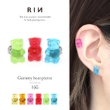 軟骨ピアス グミベアくまベアbear ポップかわいいキャンディカラー | ボディピアス専門店凛RIN | 詳細画像1 