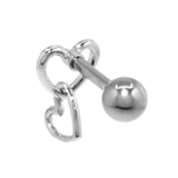 軟骨ピアス ハートWハートフレーム ダブル揺れる | ボディピアス専門店凛RIN | 詳細画像10