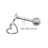 軟骨ピアス ハートWハートフレーム ダブル揺れる | ボディピアス専門店凛RIN | 詳細画像13