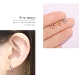 軟骨ピアス ハートWハートフレーム ダブル揺れる | ボディピアス専門店凛RIN | 詳細画像5