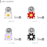 軟骨ピアスかわいい フラワーお花 サージカルステンレスマーガレットデイジー | ボディピアス専門店凛RIN | 詳細画像11 