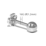 軟骨ピアス クローバーよつば四つ葉かわいい ピンクゴールドキュート | ボディピアス専門店凛RIN | 詳細画像13 