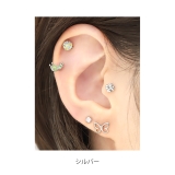 軟骨ピアス クローバーよつば四つ葉かわいい ピンクゴールドキュート | ボディピアス専門店凛RIN | 詳細画像6 