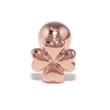 ピンクゴールド | 軟骨ピアス クローバーよつば四つ葉かわいい ピンクゴールドキュート | ボディピアス専門店凛RIN