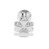 シルバー | 軟骨ピアス クローバーよつば四つ葉かわいい ピンクゴールドキュート | ボディピアス専門店凛RIN