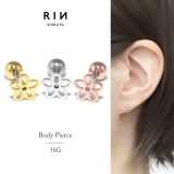 軟骨ピアス 花フラワー かわいい透かしお花 | ボディピアス専門店凛RIN | 詳細画像1