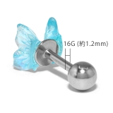 軟骨ピアス クリアキラキラ 蝶々バタフライ透明感アクリル | ボディピアス専門店凛RIN | 詳細画像13 