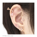 軟骨ピアス クリアキラキラ 蝶々バタフライ透明感アクリル | ボディピアス専門店凛RIN | 詳細画像7 