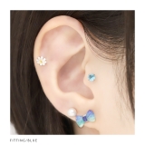 軟骨ピアス リボングラデーションカラーシアー カラフル虹色海色アクリル | ボディピアス専門店凛RIN | 詳細画像5