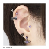 軟骨ピアス リボングラデーションカラーシアー カラフル虹色海色アクリル | ボディピアス専門店凛RIN | 詳細画像6