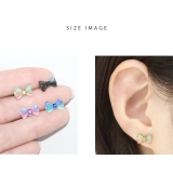 軟骨ピアス リボングラデーションカラーシアー カラフル虹色海色アクリル | ボディピアス専門店凛RIN | 詳細画像7