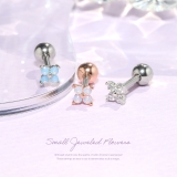 軟骨ピアス ジュエルフラワー花かわいい プチクリアブルーオパールピンクオパール | ボディピアス専門店凛RIN | 詳細画像2