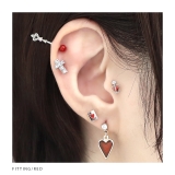 軟骨ピアス 王冠クラウンハートジュエル[品番：RINA0001940
