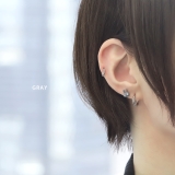 軟骨ピアスかわいい うさぎラビット クールおめめキラキラストレートバーベルボディ… | ボディピアス専門店凛RIN | 詳細画像4 