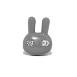 グレー | 軟骨ピアスかわいい うさぎラビット クールおめめキラキラストレートバーベルボディ… | ボディピアス専門店凛RIN