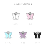 軟骨ピアス 蝶々 金属アレルギーサージカルステンレスつけっぱなしピアス | ボディピアス専門店凛RIN | 詳細画像10 