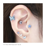 軟骨ピアス 蝶々 金属アレルギーサージカルステンレスつけっぱなしピアス | ボディピアス専門店凛RIN | 詳細画像6 