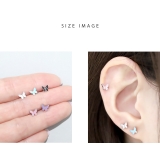 軟骨ピアス 蝶々 金属アレルギーサージカルステンレスつけっぱなしピアス | ボディピアス専門店凛RIN | 詳細画像9 