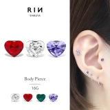 軟骨ピアス ハートかわいい ストレートバーベル | ボディピアス専門店凛RIN | 詳細画像1 