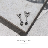 軟骨ピアスアンテナヘリックス 蝶バタフライ サージカルステンレス | ボディピアス専門店凛RIN | 詳細画像2 