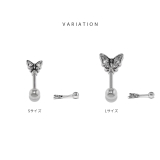 軟骨ピアスアンテナヘリックス 蝶バタフライ サージカルステンレス | ボディピアス専門店凛RIN | 詳細画像8 