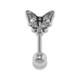 Lサイズ | 軟骨ピアスアンテナヘリックス 蝶バタフライ サージカルステンレス | ボディピアス専門店凛RIN