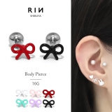 軟骨ピアス リボン小さめかわいい オシャレカラフルストレートバーベル | ボディピアス専門店凛RIN | 詳細画像1 