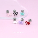 軟骨ピアス リボン小さめかわいい オシャレカラフルストレートバーベル | ボディピアス専門店凛RIN | 詳細画像2 