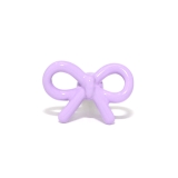 パープル | 軟骨ピアス リボン小さめかわいい オシャレカラフルストレートバーベル | ボディピアス専門店凛RIN