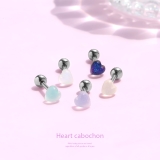 軟骨ピアスハートはーと カボションかわいい アクリルストレートバーベル | ボディピアス専門店凛RIN | 詳細画像2 