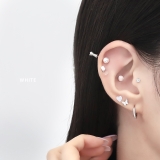 軟骨ピアスハートはーと カボションかわいい アクリルストレートバーベル | ボディピアス専門店凛RIN | 詳細画像4 